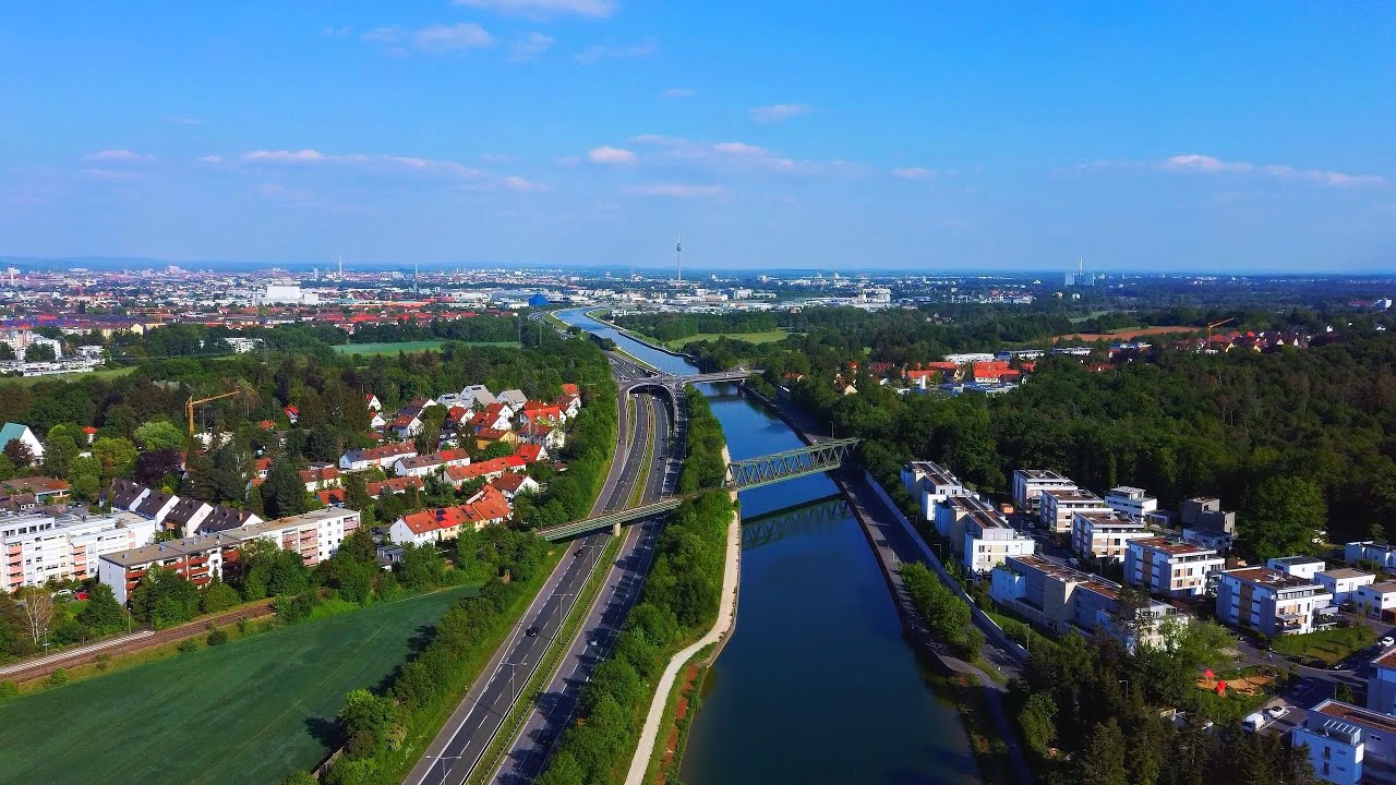 Main-Donau-Kanal Fürth / Nürnberg  Main-Danube-Canal Fuerth / Nuremberg Part 1/4, 4K Fimi X8 SE
