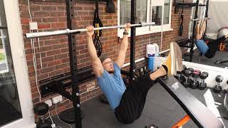 Feet elevated pull-ups demo