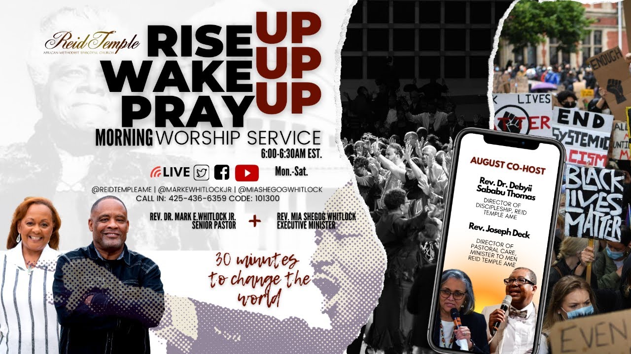 Rise Up + Wake Up + Pray Up Morning Worship Service with Pastor Mark and Rev. Mia LIVE