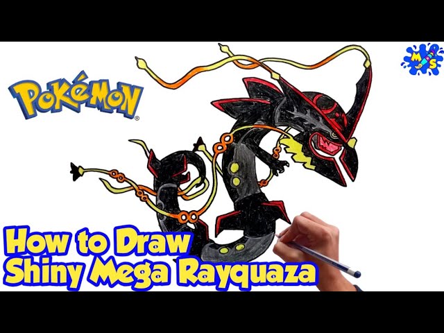 Shiny Rayquaza (Pokemon Art Academy) by ArbiterZero -- Fur