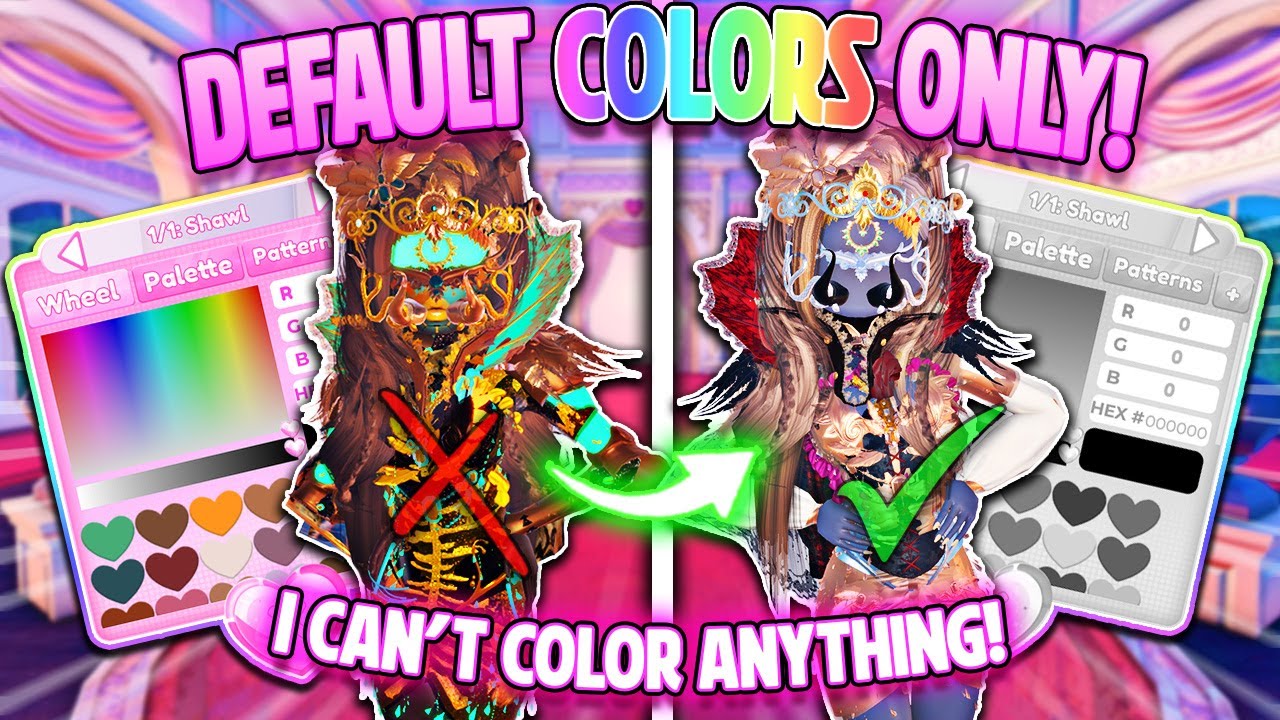 Dress to Impress BUT I *CAN'T COLOR ANY ITEMS*!!