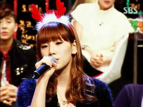 Taeyeon (snsd) - Christmas Song Full Version @ TV Programme