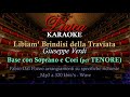 439 Libiam Brindisi Della Traviata KARAOKE Giuseppe Verdi Con Cori E Voce Soprano Per TENORE