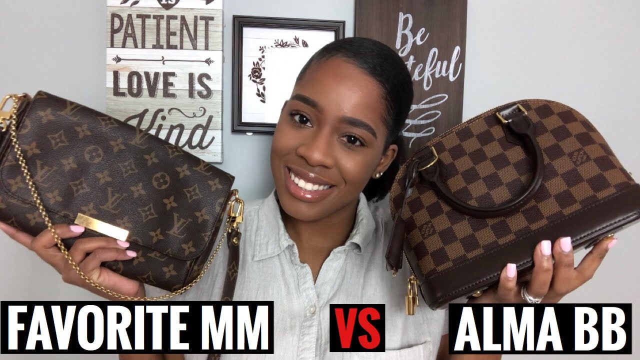 LOUIS VUITTON FAVORITE MM vs ALMA BB| Review, Pros and Cons - YouTube