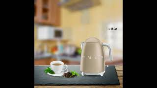 SMEG KLF03CHMUK 1.7 Litre Retro Style Kettle - Matte Champagne Gold - Atlantic Electrics Resimi