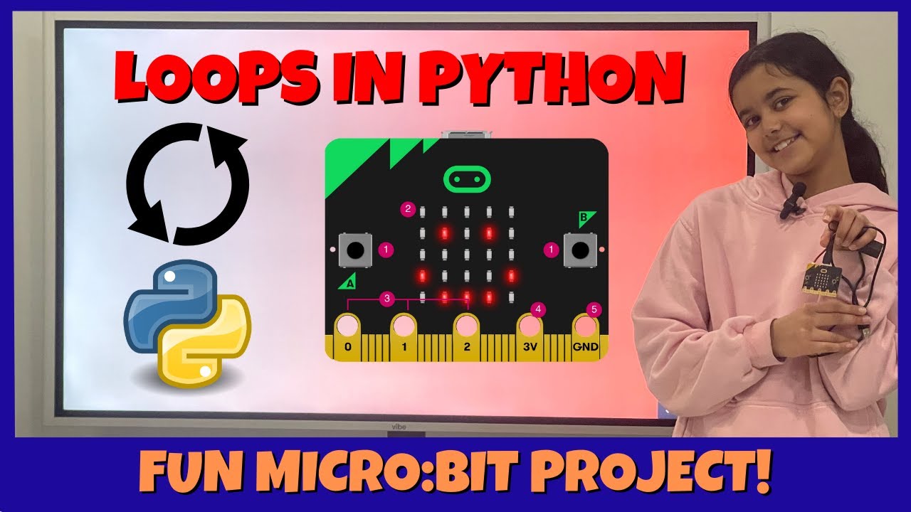 BBC Micro:bit Loops Project! Python Tutorial for Beginners!
