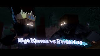 'Be free' {NightQueen vs Herobrine} [Minecraft fight animation] (read desc/чит.опис) (Reloading)