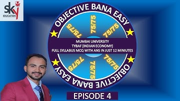 #SIRAJSHAIKH TYBAF OBJECTIVE OF #INDIANECONOMICS SEMESTER VI || MUMBAI UNIVERSITY || TYBAF