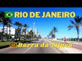 Barra da Tijuca | 4K | Dirigindo pela Orla do Recreio dos Bandeirantes até o final Barra da Tijuca