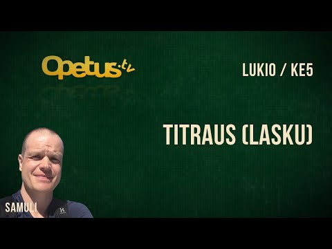 Titraus (lasku)