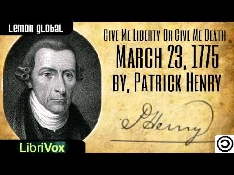 Image result for Patrick Henry declared, "give me liberty, or give me death!"