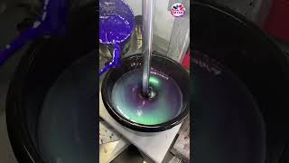 Step-by-step formulation of our new aurora chameleon cat-eye gel. #b2b #smallbusiness #factory