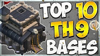 TOP 10 TOWN HALL 9 (TH9) FARMING BASES 2021 WITH COPY LINK | CLASH OF CLANS