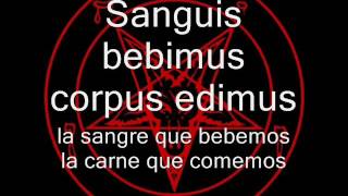Ave satani-lyrics (español-latín)