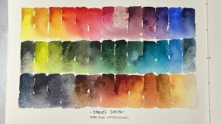 Daniel Smith Watercolor Palette | Swatch and Paint