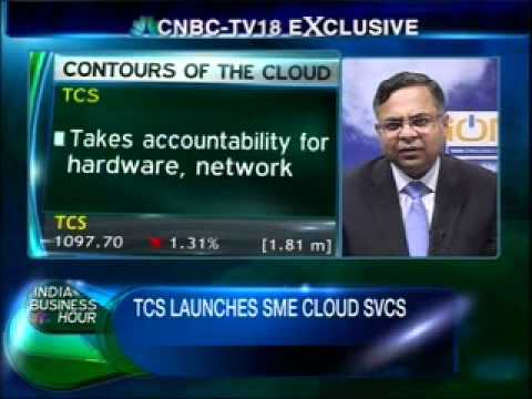 Ratan Tata launches Tata Consultancy Services' new cloud computing venture designed for Small & Medium Enterprises. TCS is eyeing $1 billion revenes from the business in the next 5 years. Guest: N Chandrashekharan -- MD & CEO, TCS