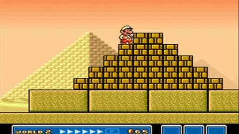 SMB3 for Super Mario All-Stars Custom Level #299 - Pyramind Day