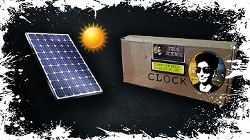 How to make solar Clock with Arduino (DS3231 RTC module)