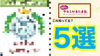 [初投稿]Wiiでやわらかあたま塾　ほとんどの人が知らない事５選！