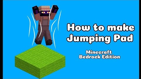 Minecraft Bedrock | How to make Jumping Pad