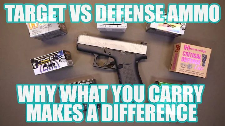 TARGET VS DEFENSIVE AMMO BASICS...WHAT WHAT YOU CARRY MATTERS