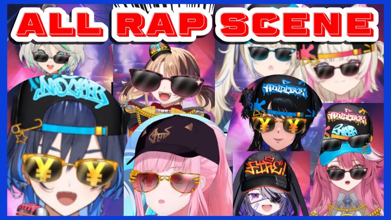 ALL RAP scene of HOLO EN Rap Fight [vtuber][hololive] - YouTube