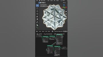 Blender Geometry Nodes Tips and Tricks Part 1 (3D Abstract Art ) #blendertutorial  #shorts
