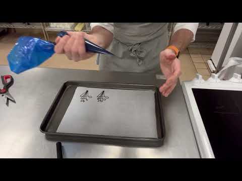 Chocolate – Tempered chocolate runouts  chocolate piping