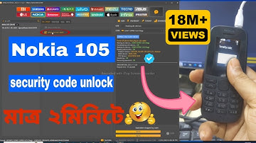nokia 105 security code 🔐🙆‍♂️Nokia TA-1174 Reset Password by Unlock tool✅
