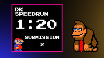 Donkey Kong (Game A 1 Loop) 1:20 - Speedrun 02
