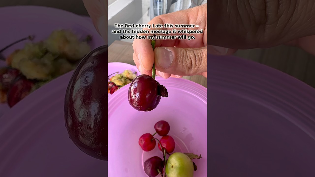 My First Cherry of the Year Gave Me a Mysterious Message! 