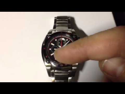 Seiko sportura Chronograph reset after battery replacement - YouTube