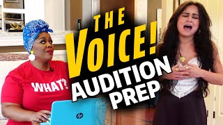 Singer prepares for The Voice Audition (Gracie Nourbash) w/ Vocal Coach