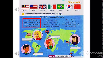 Year 4 Module 1- Sing a song: Where are you from?