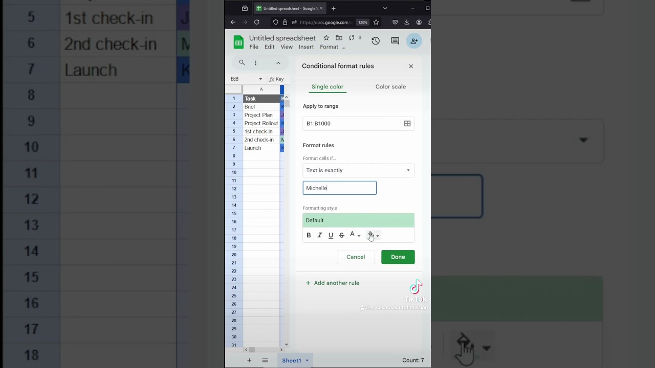 Google sheets timeline feature