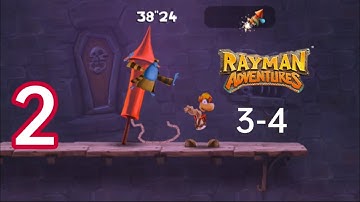 Rayman Adventures Gameplay 1080p Walkthrough Part 2 Adventure 3-4 ★Android,ios★