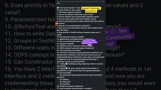 Sapient Interview Questions | Automation Testing | Selenium