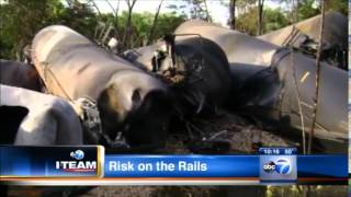 Inadequate DOT-111 rail cars carry dangerous materials through Illinois
