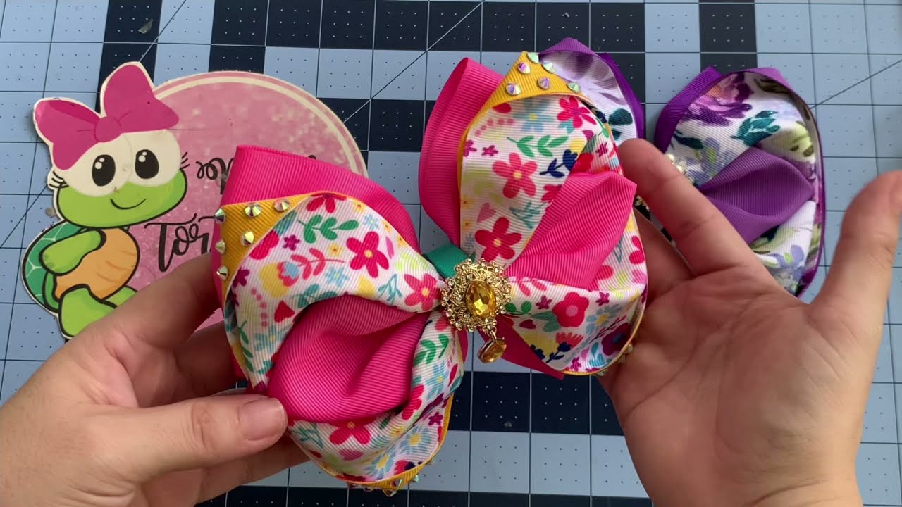 Cómo hacer moños con listones de 7.5 cm / 3” 🎀 hairbow - YouTube