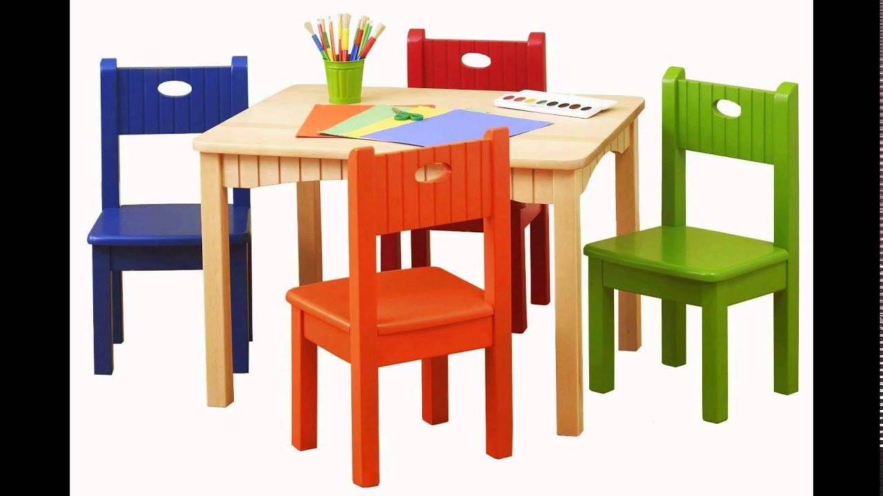 Childrens Plastic Table And Chairs Set Youtube