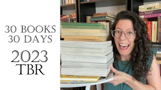 30 Books in 30 Days TBR 2023  #30booksin30days