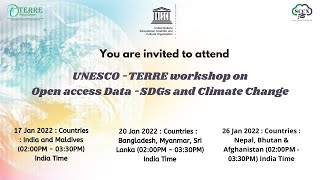 UNESCO - TERRE workshop on Open access Data - SDGs and Climate Change