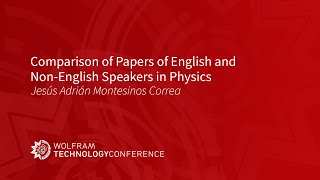 Comparison of Papers of English and Non-English Speakers in Physics by Wolfram 67 views 2 months ago 14 minutes, 3 seconds