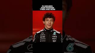 F1 2025 Rookies Then &amp; Now #KimiAntonelli #OllieBearman #GabrielBortoleto #IsackHadjar #Formula1