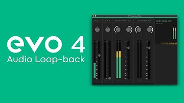 Hoe u computeraudio kunt vastleggen met de EVO 4 Audio Loop-back Mixer