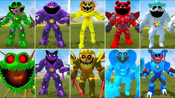 EVOLUTION OF NEW ALL MECHA TITAN SMILING CRITTERS POPPY PLAYTIME CHAPTER 3 In Garry