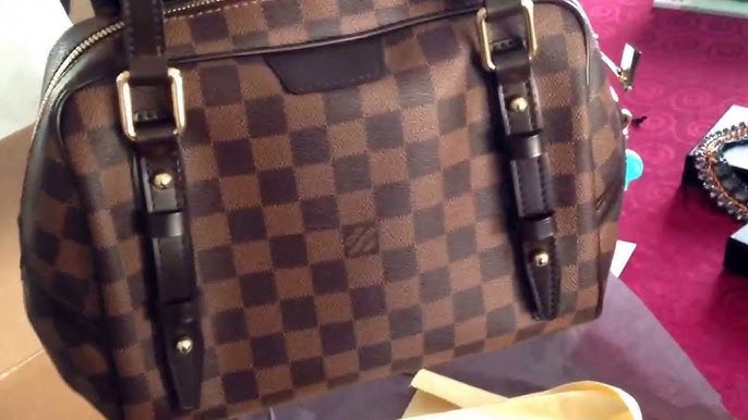 Brown Louis Vuitton Damier Ebene Rivington PM Shoulder Bag – Designer  Revival