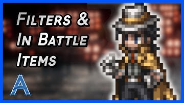 Getting Started in RPG Architect - Filters and In Battle Items