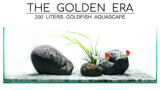 Aquascaping Goldfish Aquarium  THE GOLDEN ERA  /minimalism/