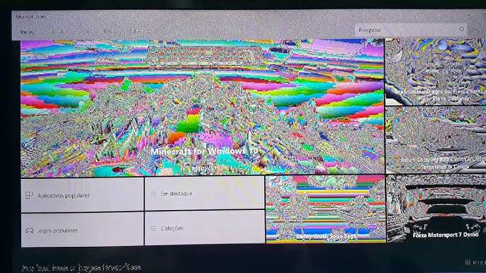 Tela do PC dando glitches ou ficando colorida, e travando sempre - Placas  de vídeo - Clube do Hardware